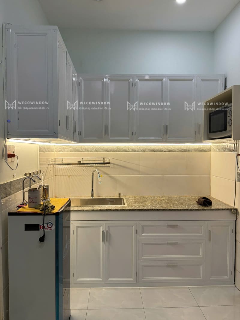 Tủ bếp nhôm giá rẻ