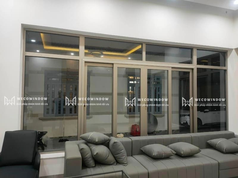 Mẫu cửa nhôm Maxpro hệ mở lùa kích thước lớn. 