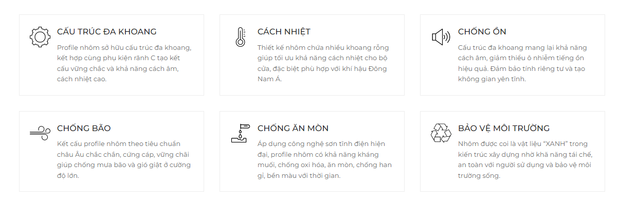 Ưu điểm vượt trội của cửa nhôm Maxpro. 