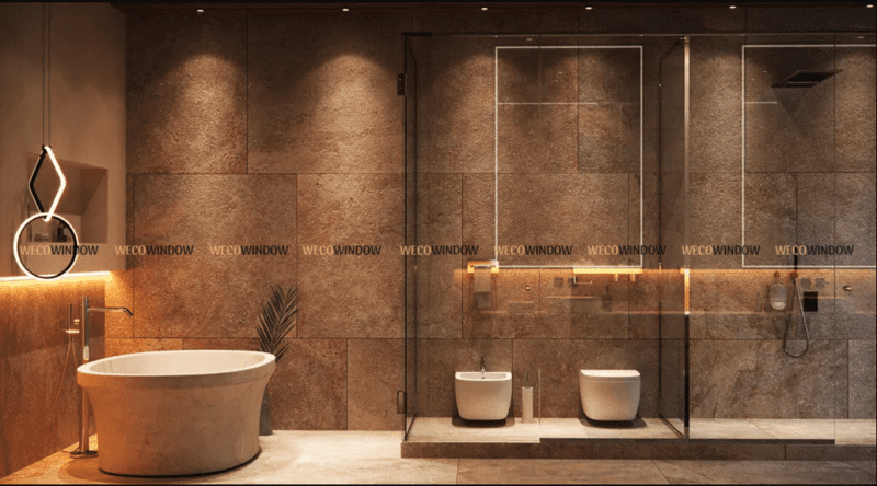 Toilet vách kính đẳng cấp. 