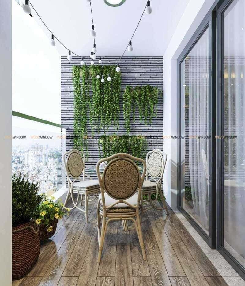 Mẫu cửa nhôm kính đẹp 2026 – 99+ Mẫu hiện đại, sang trọng 76 Mẫu cửa nhôm kính ra ban công chung cư.