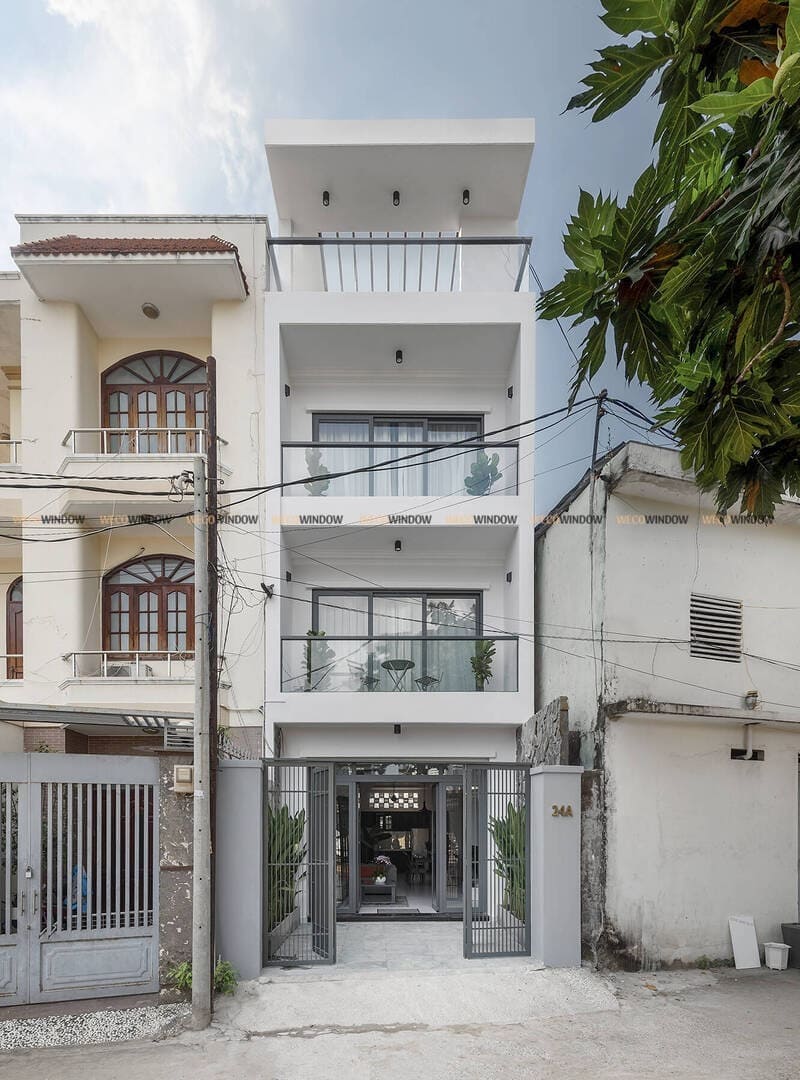 Mẫu cửa nhôm kính đẹp 2026 – 99+ Mẫu hiện đại, sang trọng 65 Mẫu cửa nhôm kính đồng bộ cho nhà phố.