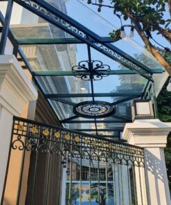 Mái kính sắt nghệ thuật nhôm kính Wecowindow.
