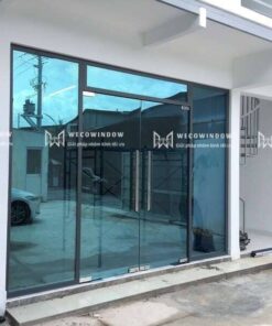 CỬA KÍNH BẢN LỀ SÀN 2 CÁNH 8 cửa kính bản lề sàn 2 cánh