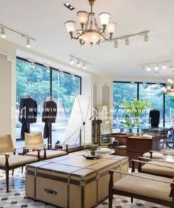 CỬA KÍNH CỬA HÀNG 10 Cửa kính shop quần áo phong cách sang trọng.