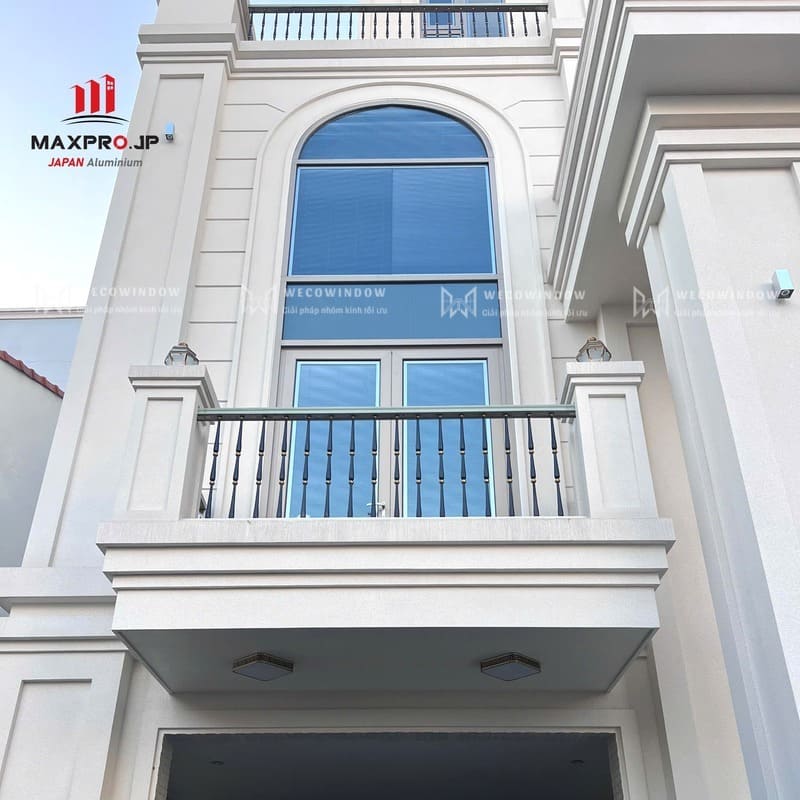Công trình sử dụng cửa nhôm Maxpro hệ R70. 