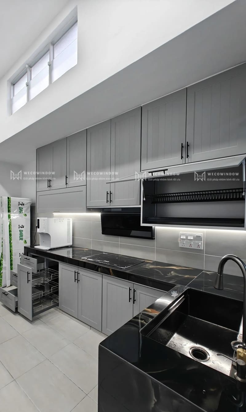 tủ bếp nhôm wecowindow