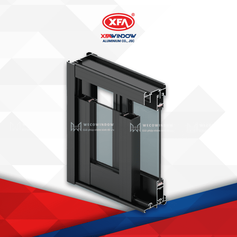 CỬA LÙA NHÔM XINGFA HỆ 93 30 Nhôm Xingfa hệ 93 chuyên dùng cho cửa lùa.