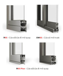 Cửa nhôm Maxpro hệ 65.
