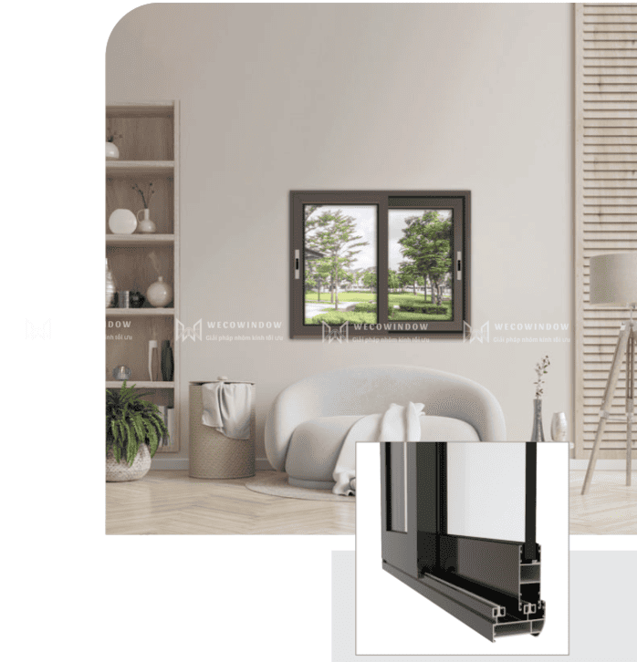 Cửa nhôm Maxpro hệ SW65.