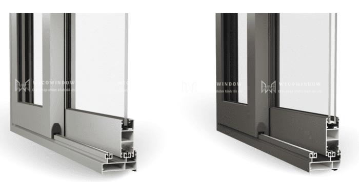 Mặt cắt thanh nhôm hệ SW65. 