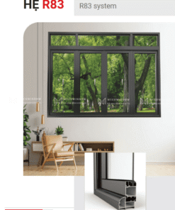 CỬA NHÔM MAXPRO HỆ 83 - 83 PLUS 8 Cửa nhôm Maxpro R83 chuyên dùng cho cửa mở quay.