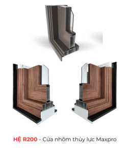 Cửa nhôm Maxpro hệ thủy lực R200