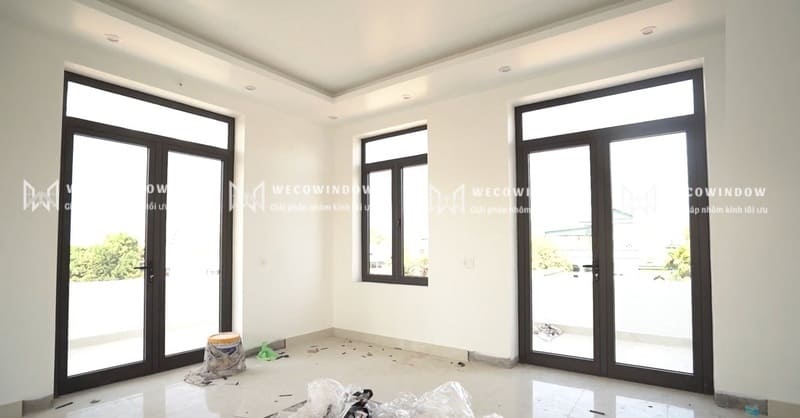 Cửa nhôm kính lấy ánh sáng hiệu quả. 