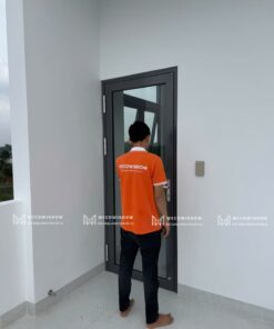 CỬA NHÔM XINGFA VIỆT NAM 17 Mẫu cửa ra vào nhôm kính 1 cánh.