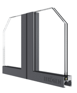 CỬA NHÔM KOGEN HỆ XẾP GẤP SLIM 50 ẨN BẢN LỀ 8 Mẫu cửa nhôm xếp gấp Slim 50 ẩn bản lề.