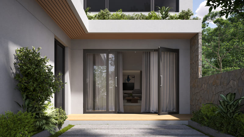 CỬA TRƯỢT QUAY 1 CHIỀU KOGEN 13 Cửa có cơ chế vận hành linh hoạt.