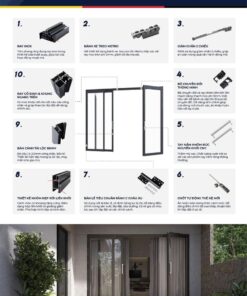 CỬA TRƯỢT QUAY 1 CHIỀU KOGEN 5 Cửa trượt quay 1 chiều Kogen sở hữu thiết kế thông minh.